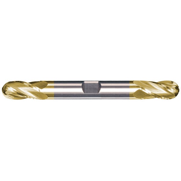 7/32x9/16x3/8x3 2FL Ball Double End Endmill With Flat, PowerT